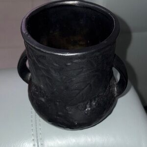 Elegant Black Ceramic Vase